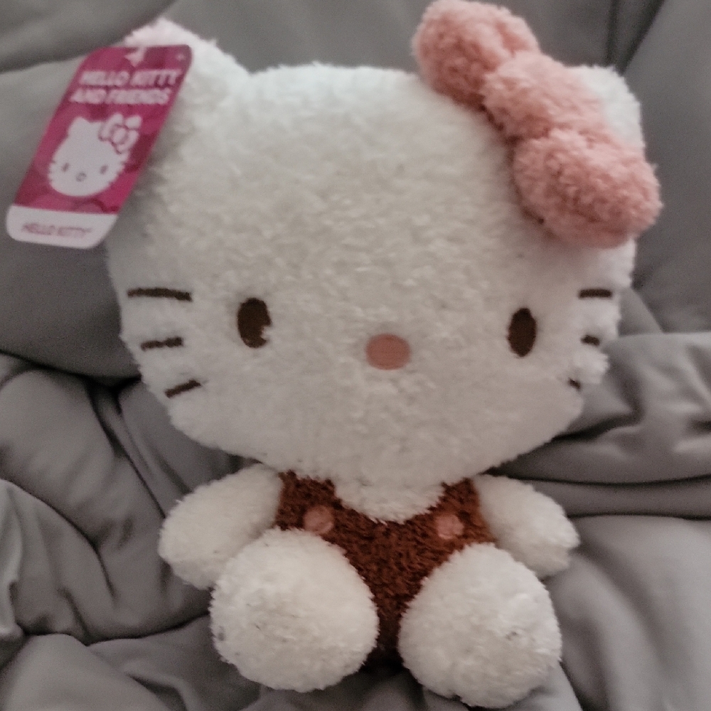 Charming Hello Kitty Plush with Pink Bow